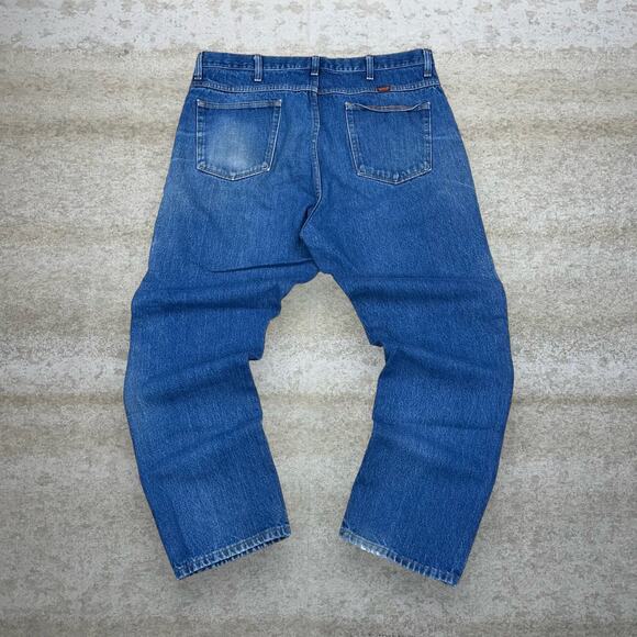 Vintage Rustler Jeans Regular Straight Leg Fit Medium Wash Denim Work Wear Y2K - Picture 1 of 5